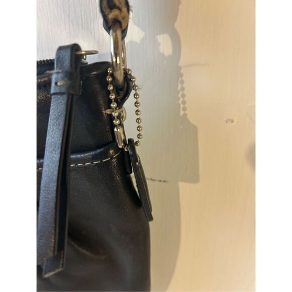 Coach mini crossbody black leather - Picture 3 of 9